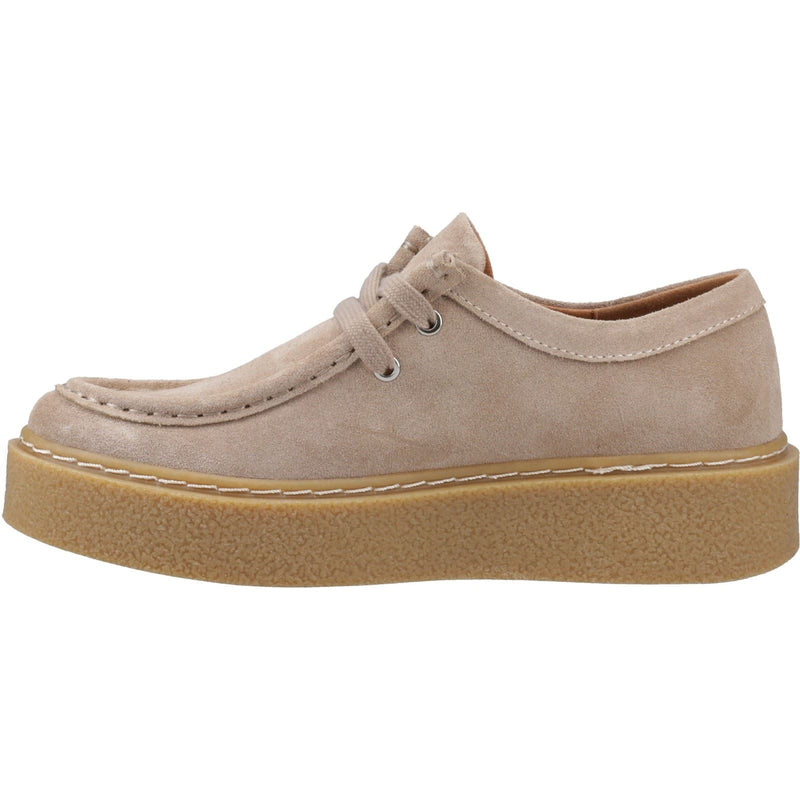 Hush Puppies Bridie Suede Leather Women's Taupe Moccasins Shoes
