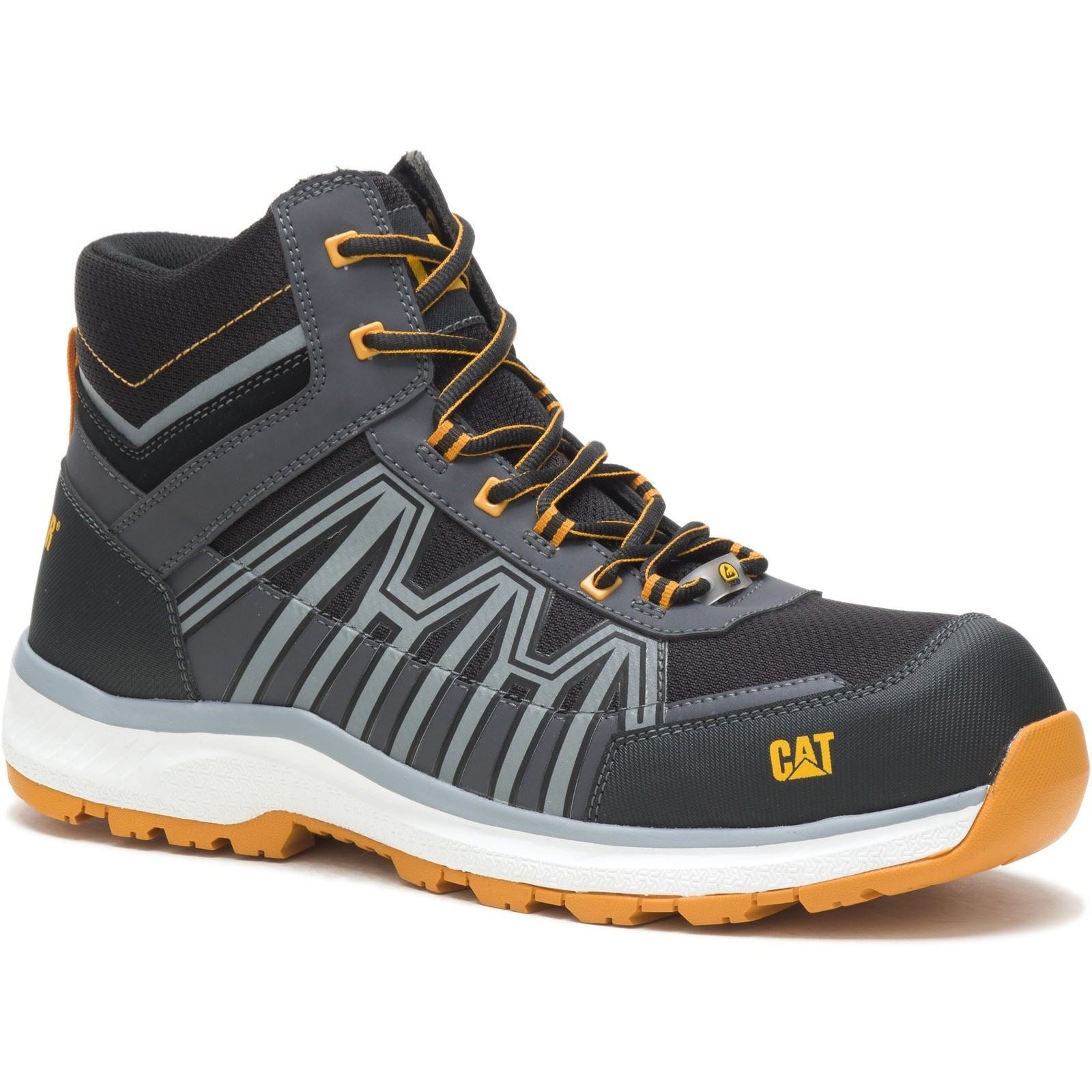 Caterpillar Charge PU/Mesh/Synthetic Black/Orange Hiking Boots