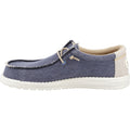 HEYDUDE Wally Coastline Canvas Men's Navy Boat Shoes