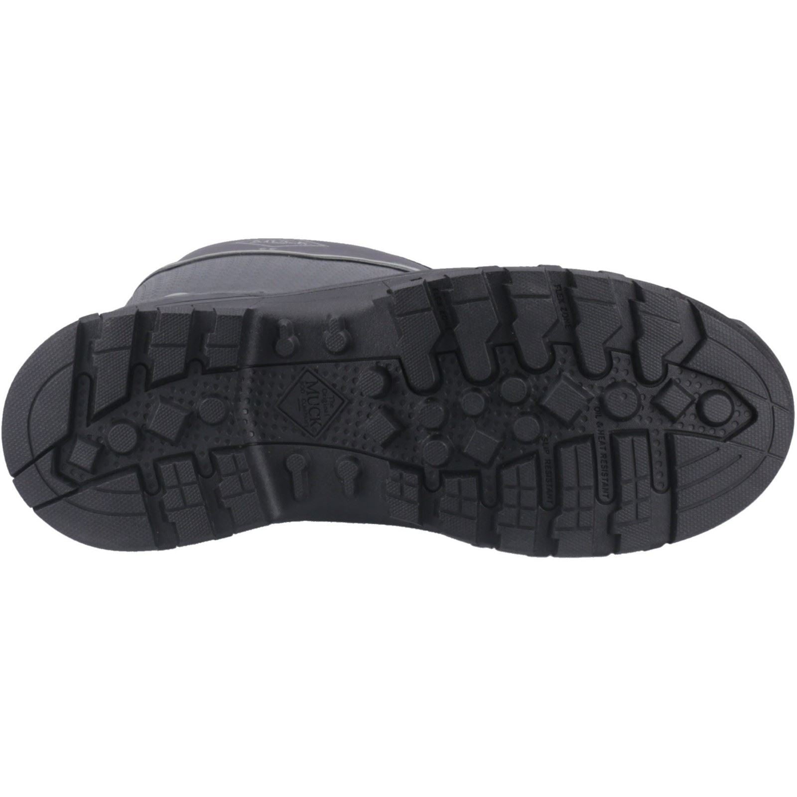 Muck Boots Grit S5 Rubber Men's Black/Grey Wellington Boots