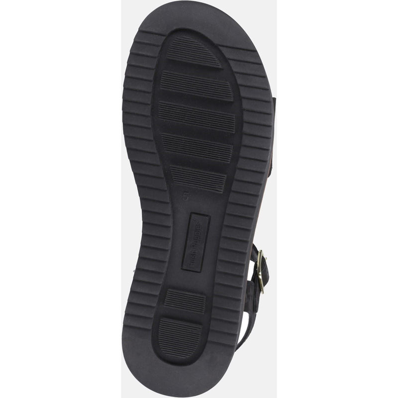 Hush Puppies Cassie Nubuck Women's Black Sandals