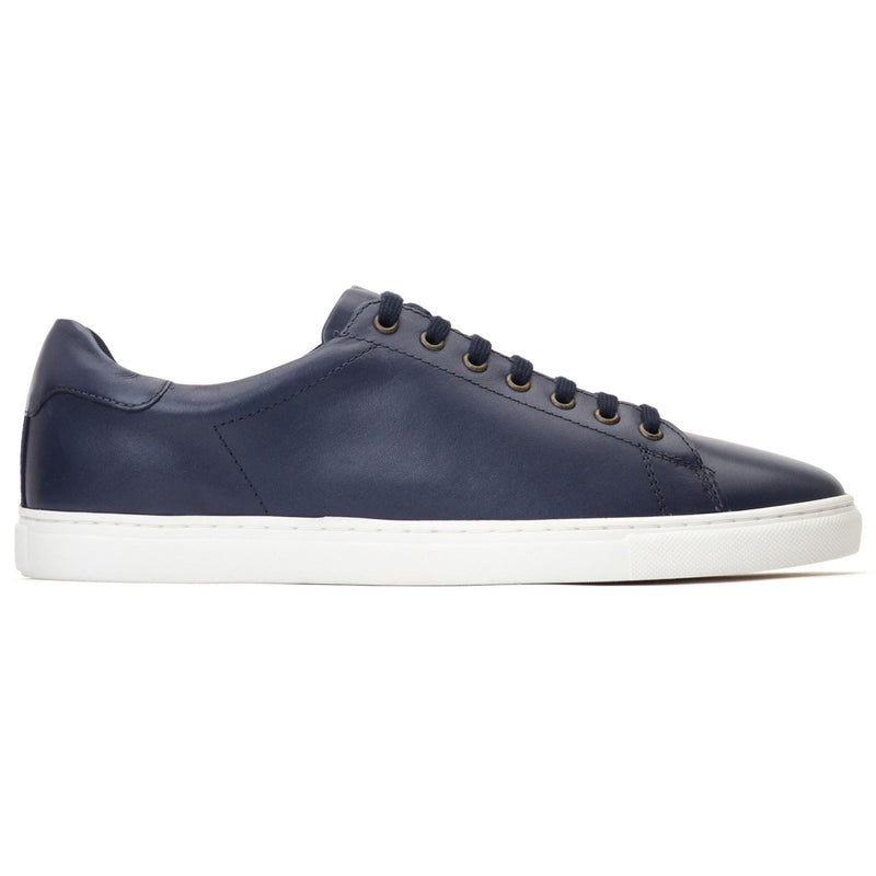 Base London Tucker Leather Men's Navy Sneakers