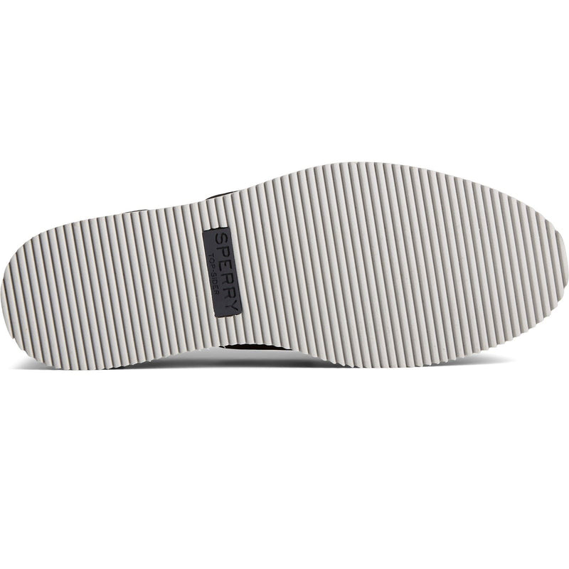 Sperry Authentic Original Stacked Leather Women's Black Boat Shoes