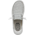 HEYDUDE Wendy Sox Polyester/Cotton/Spandex Women's Stone White Loafers
