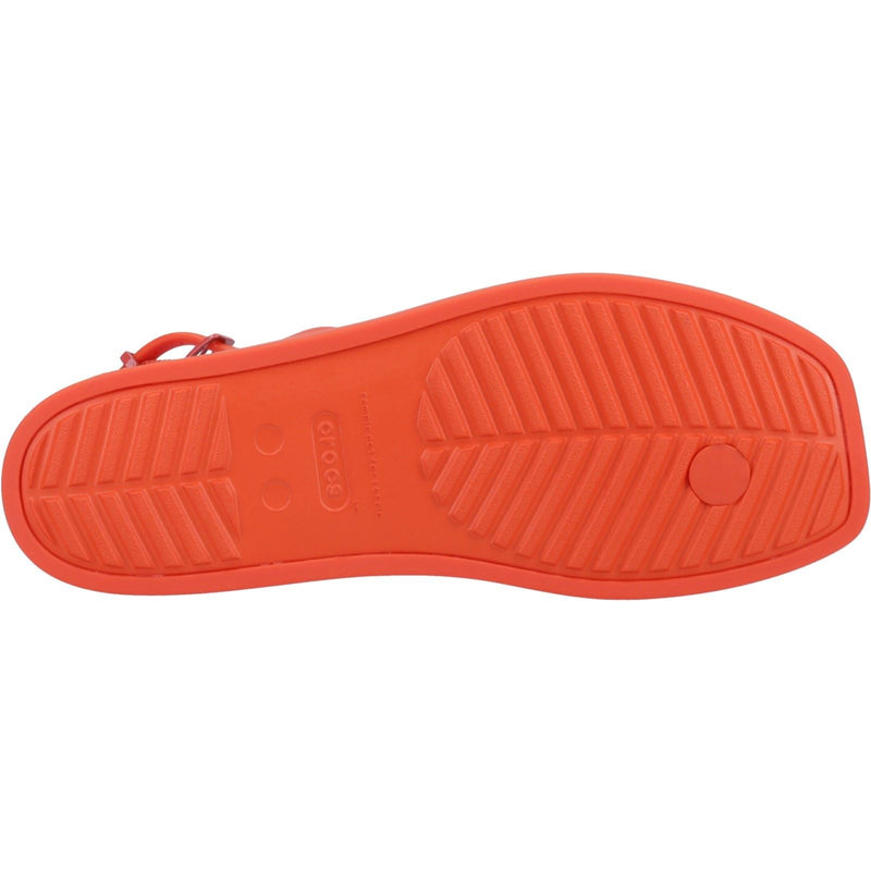 Crocs Miami Thong Flip Synthetic Women's Lava Sandals