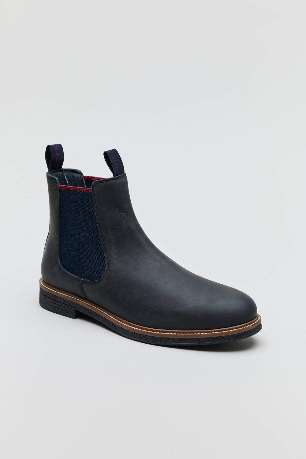 Ben Sherman Walker Chelsea Leather Men's Black Boots