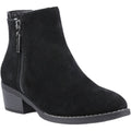Hush Puppies Ingrid Suede Women's Black Heeled Ankle Boots