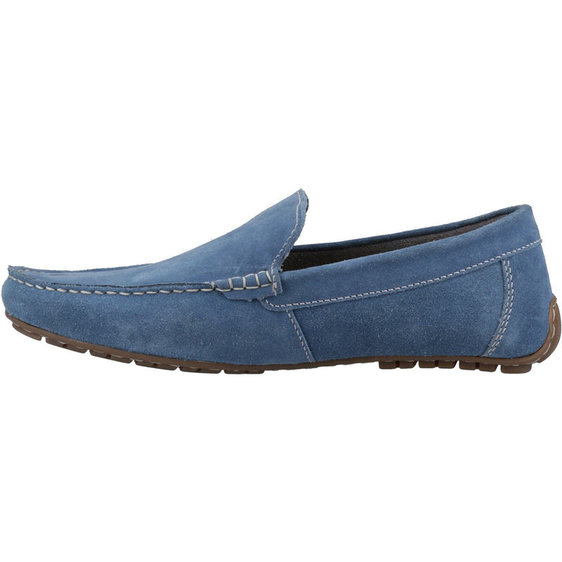 Hush Puppies Ralph Suede Leather Men's Blue Loafers