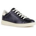 Geox D Jaysen B Leather Women's Dark Jeans/Optic White Sneakers