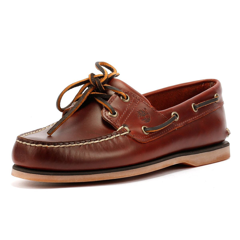 Timberland Classic 2 Eye Men's Rootbeer Boat Shoes