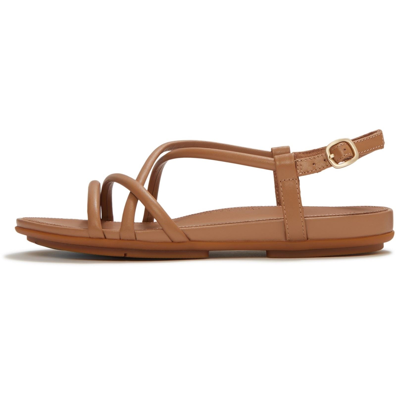 Fitflop Gracie Crystal Leather Women's Classic Tan Sandals