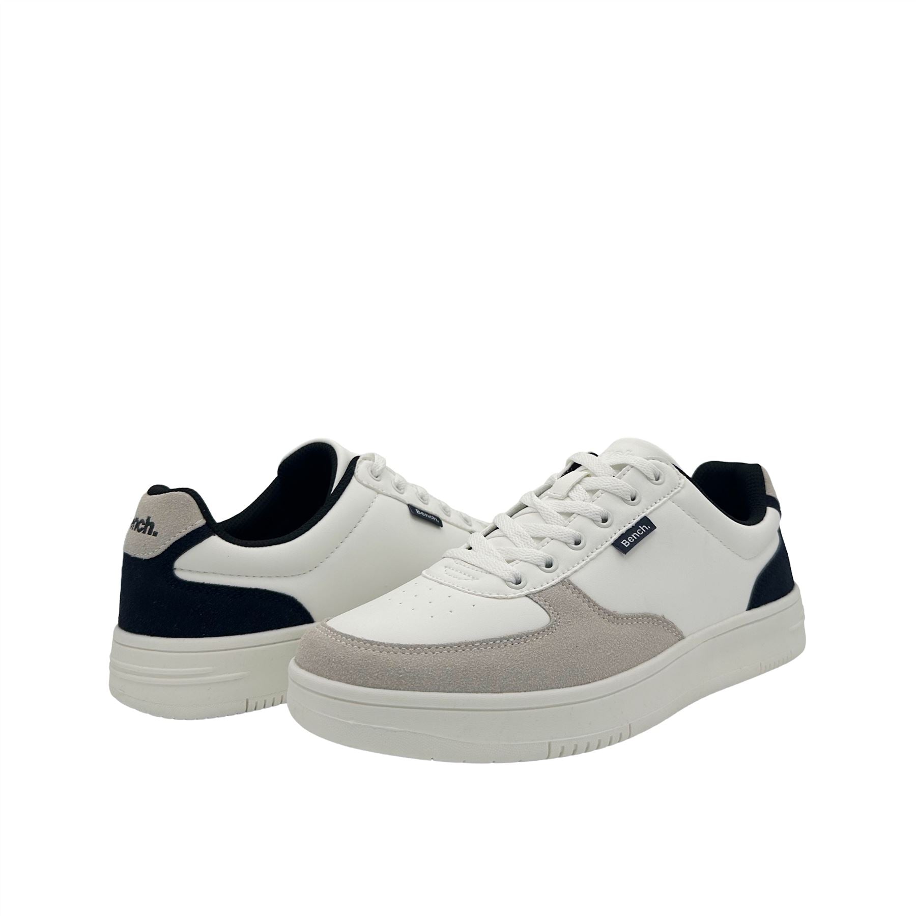 Bench Grainger Men's White/Gray Sneakers