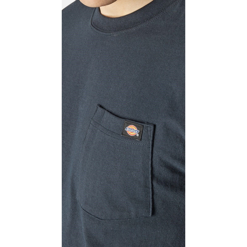 Dickies Pocket Long Sleeve Cotton Men's Blue T-Shirt