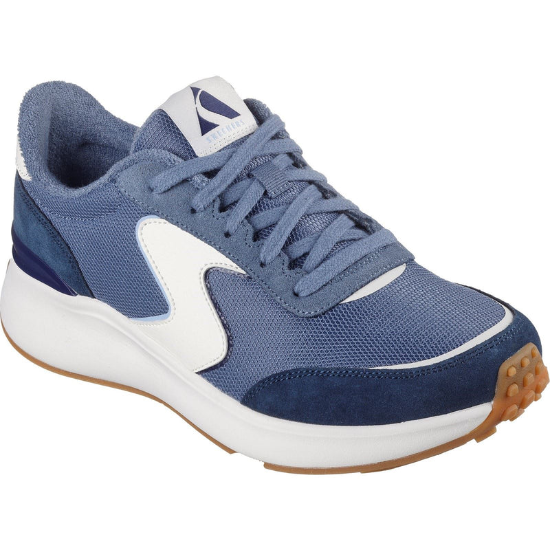 Skechers BLVD Retro Runner Leather Women's Navy Sneakers