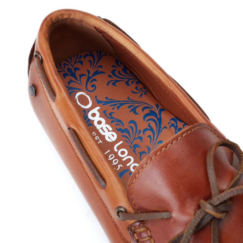 Base London Brooks Leather Men's Burnt Tan Loafers