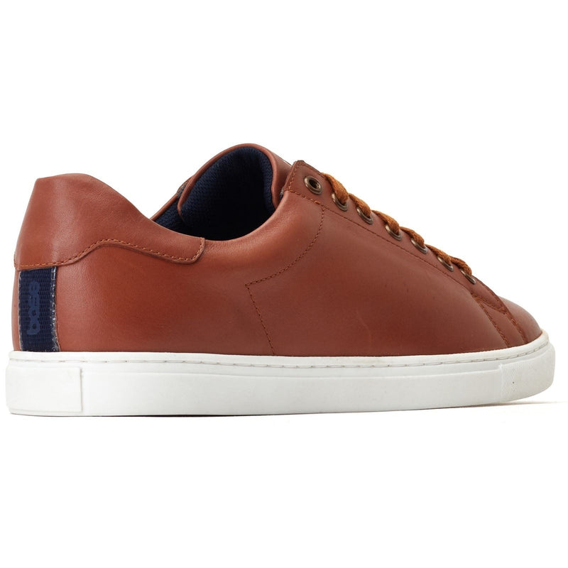 Base London Tucker Leather Men's Burnt Tan Sneakers