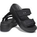 Crocs Brooklyn Synthetic Women's Black Sandals