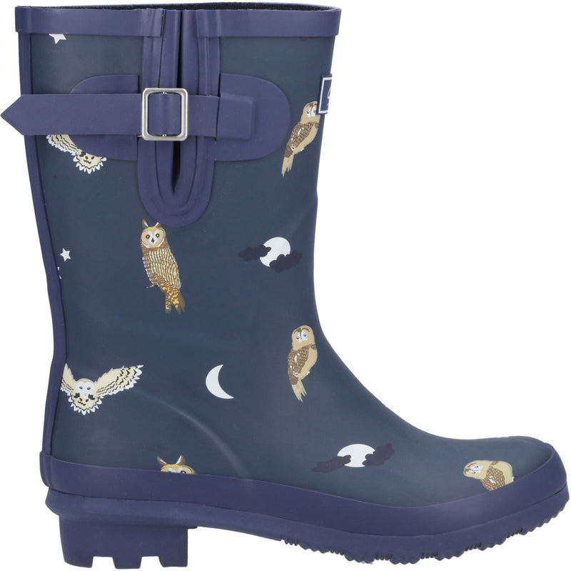 Cotswold Woodland Mid Rubber Women's Owls Wellington Boots