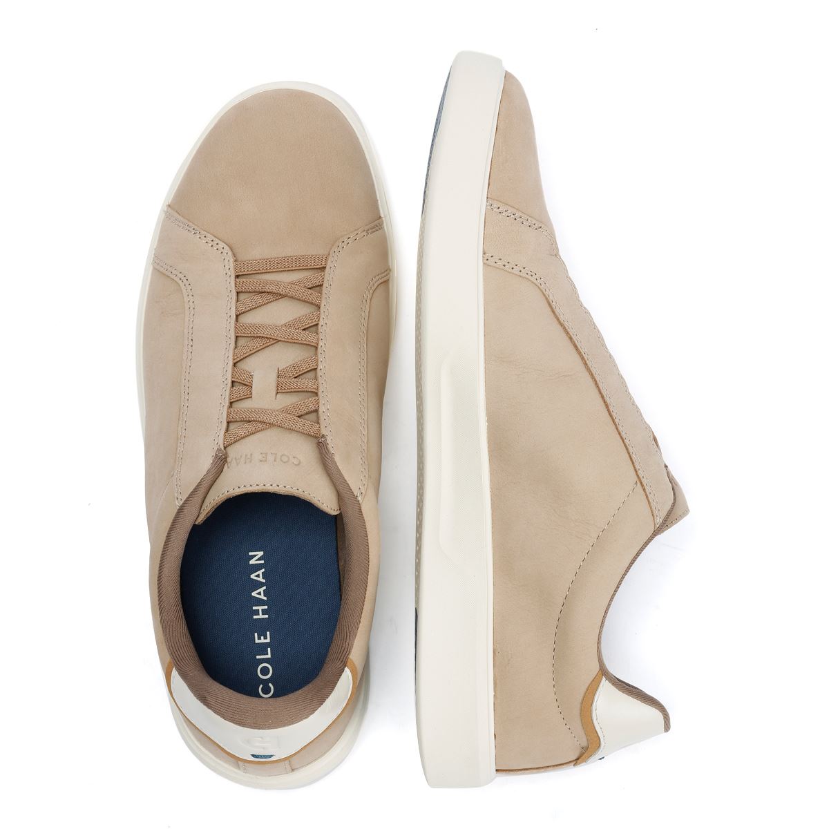 Cole Haan Grand Crosscourt Nubuck Men's Beige/Farro/Ivory Sneakers