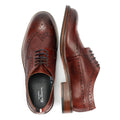Ben Sherman Archie Brogue Leather Men's Burgundy Lace-Up Shoes