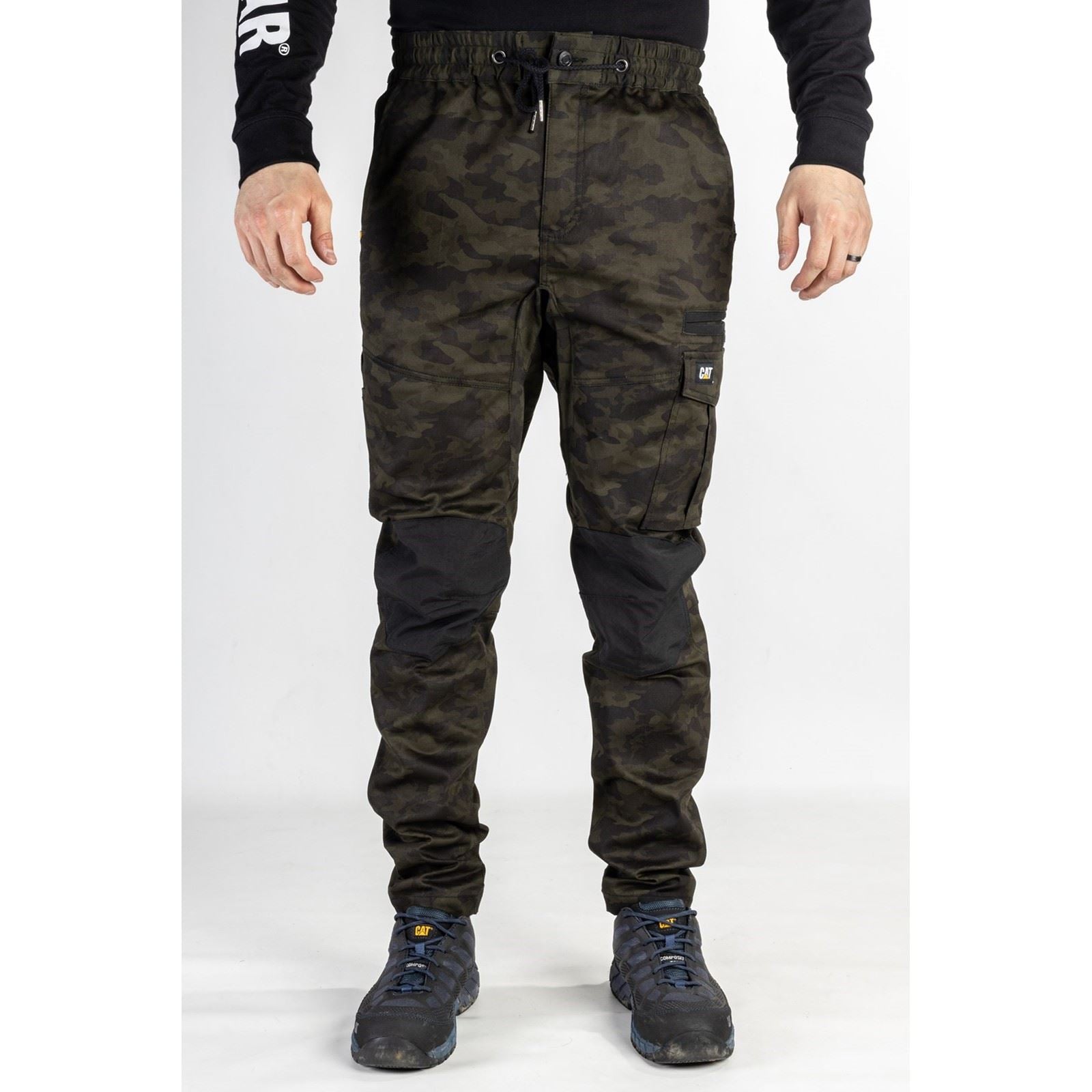 Caterpillar Dynamics Cotton Men's Green Outdoor Trousers