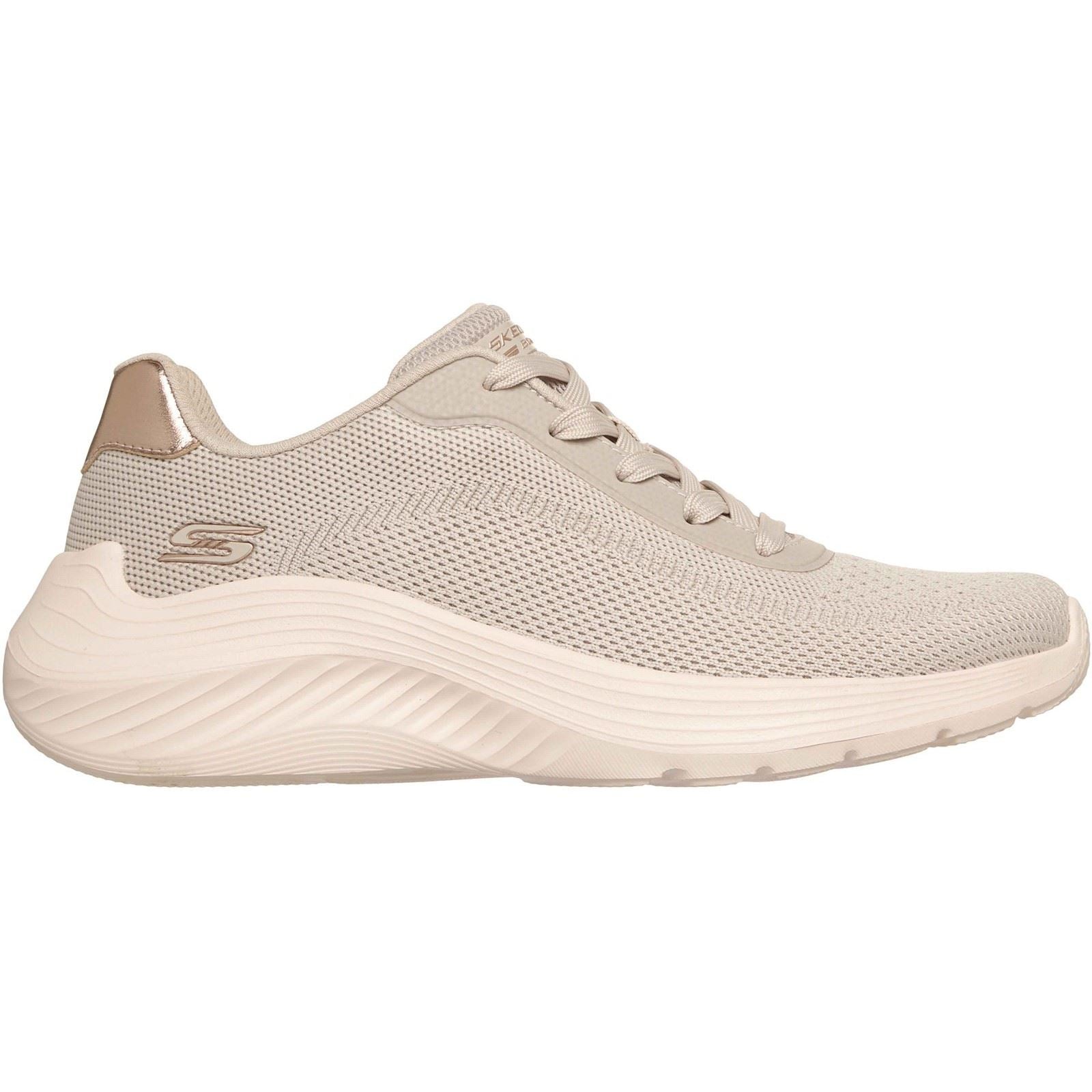 Skechers Bobs Squad Waves Current Look Textile Women's Off White Sneakers