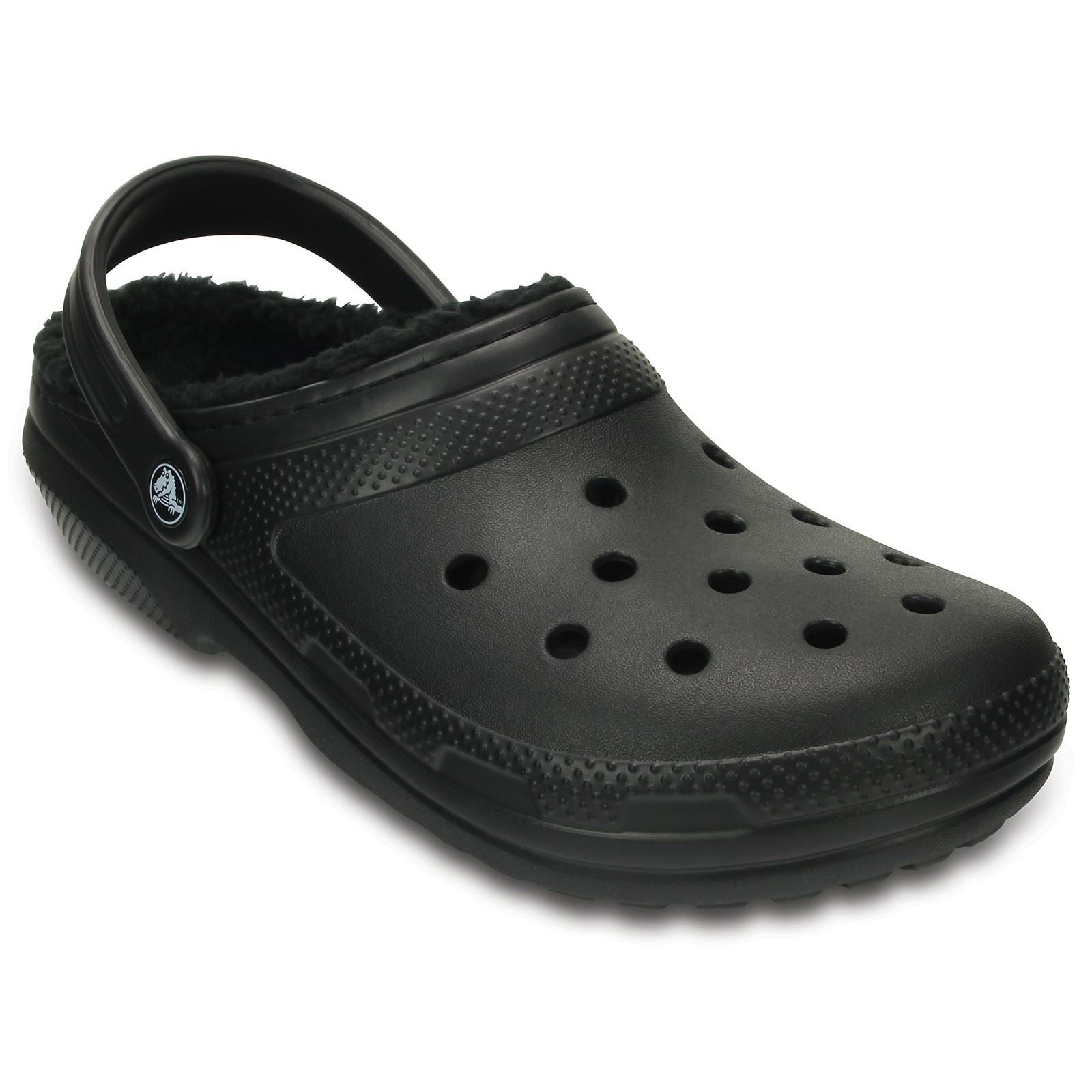Crocs Classic Lined Thermoplastic Black Clogs