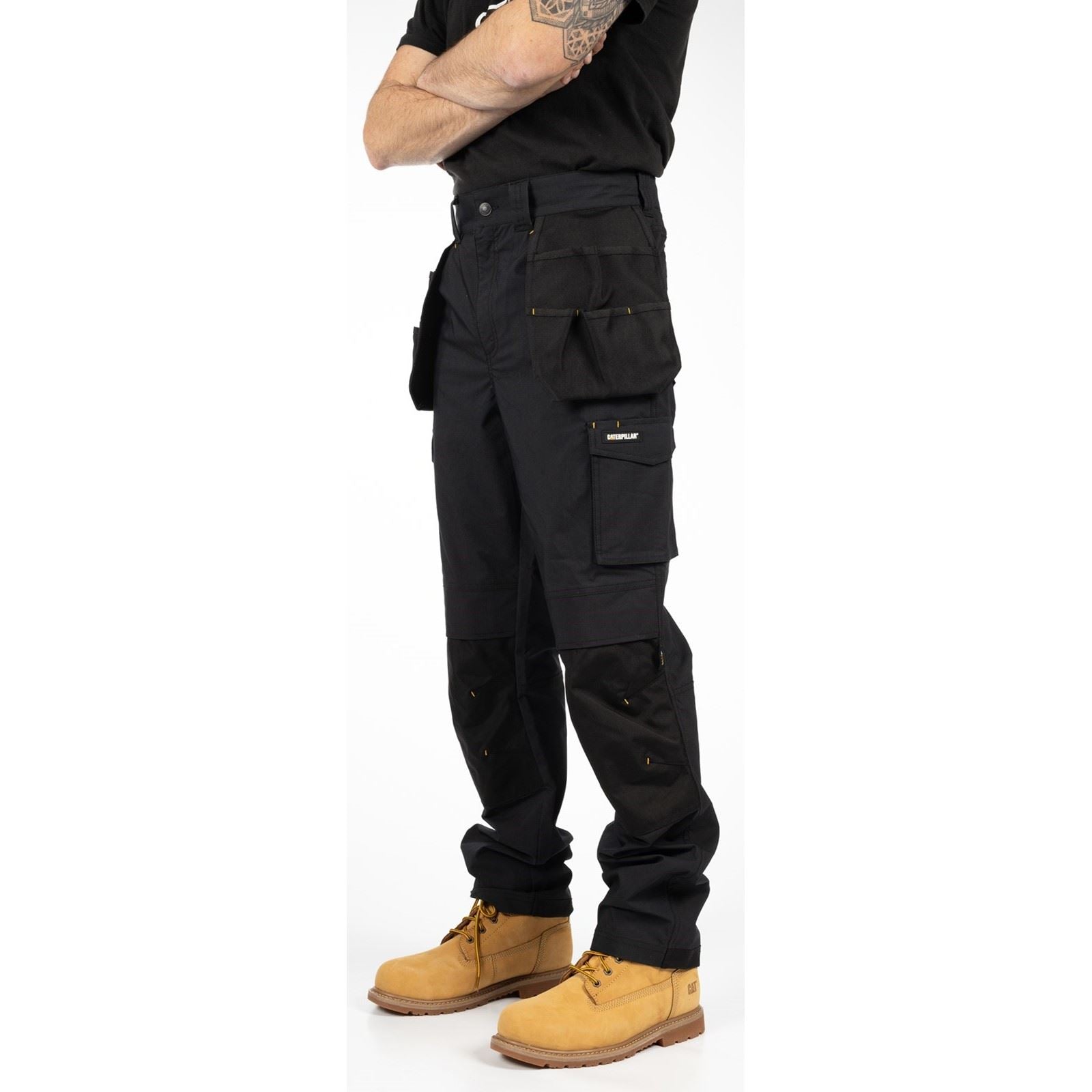 Caterpillar Nexus Holster Stretch Pocket Cotton Men's Black Outdoor Trousers