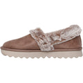Skechers Cozy Up Synthetic Women's Taupe Slippers
