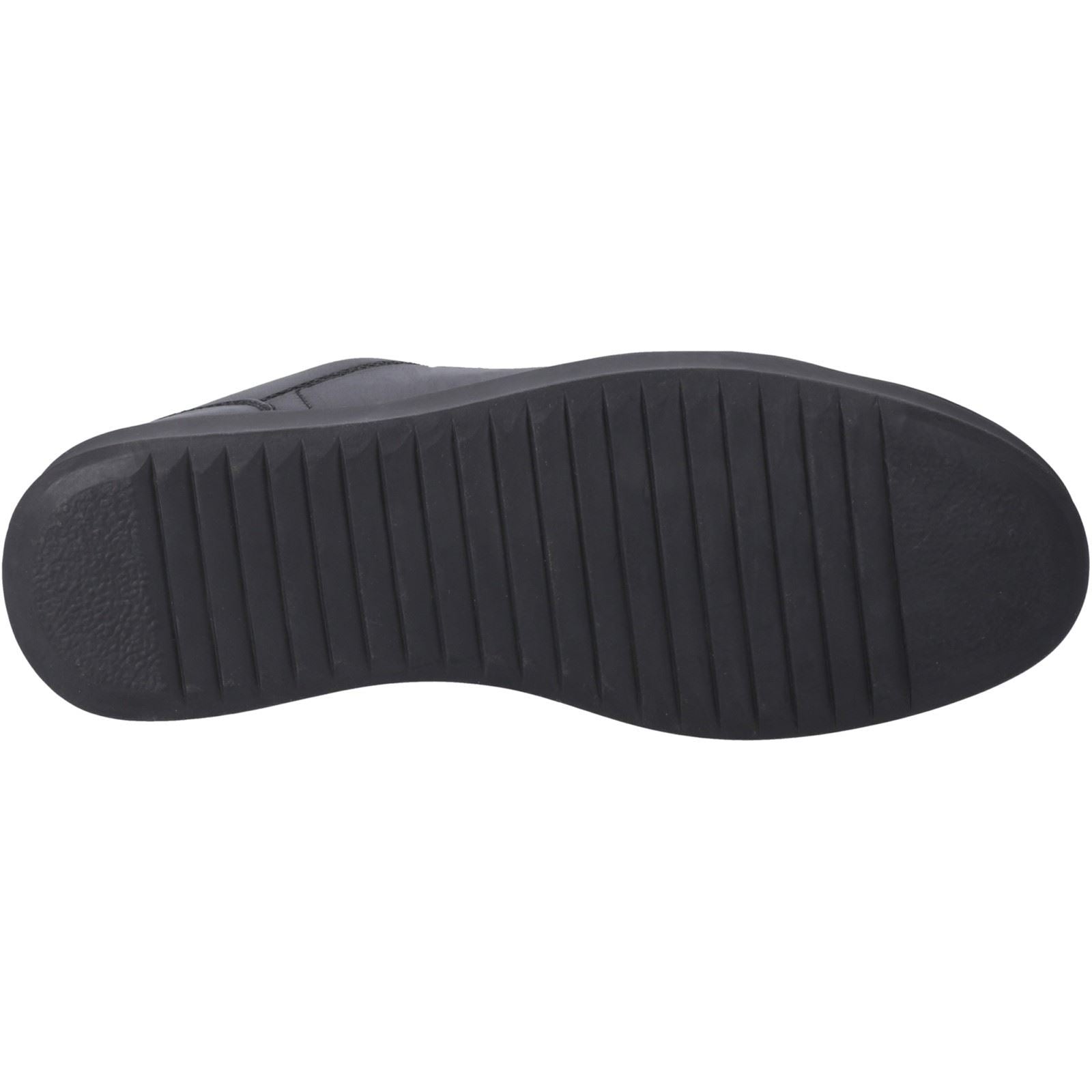 Hush Puppies Madden Leather Men's Black Sneakers