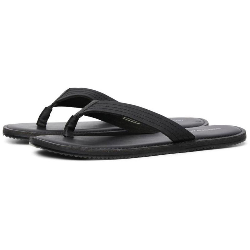Jack & Jones Washton Leather Men's Anthracite Flip Flops