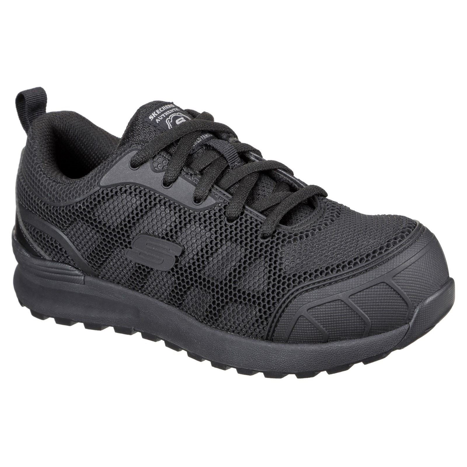 Skechers Workwear Bulklin Ayak Nylon Women's Black/Black Safety Sneakers