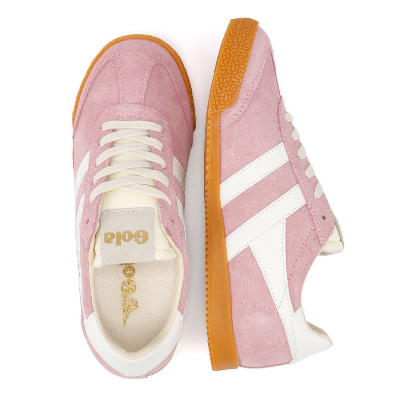 Gola Elan Suede Women's Candy/White Sneakers