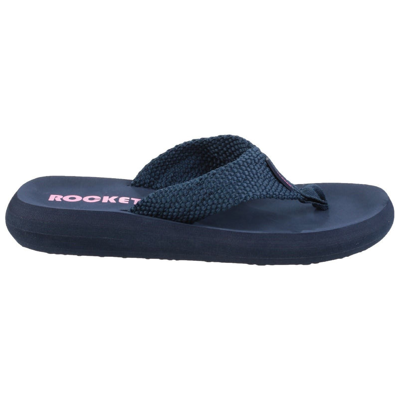 Rocket Dog Sunset Webbing Women's Navy Flip Flops