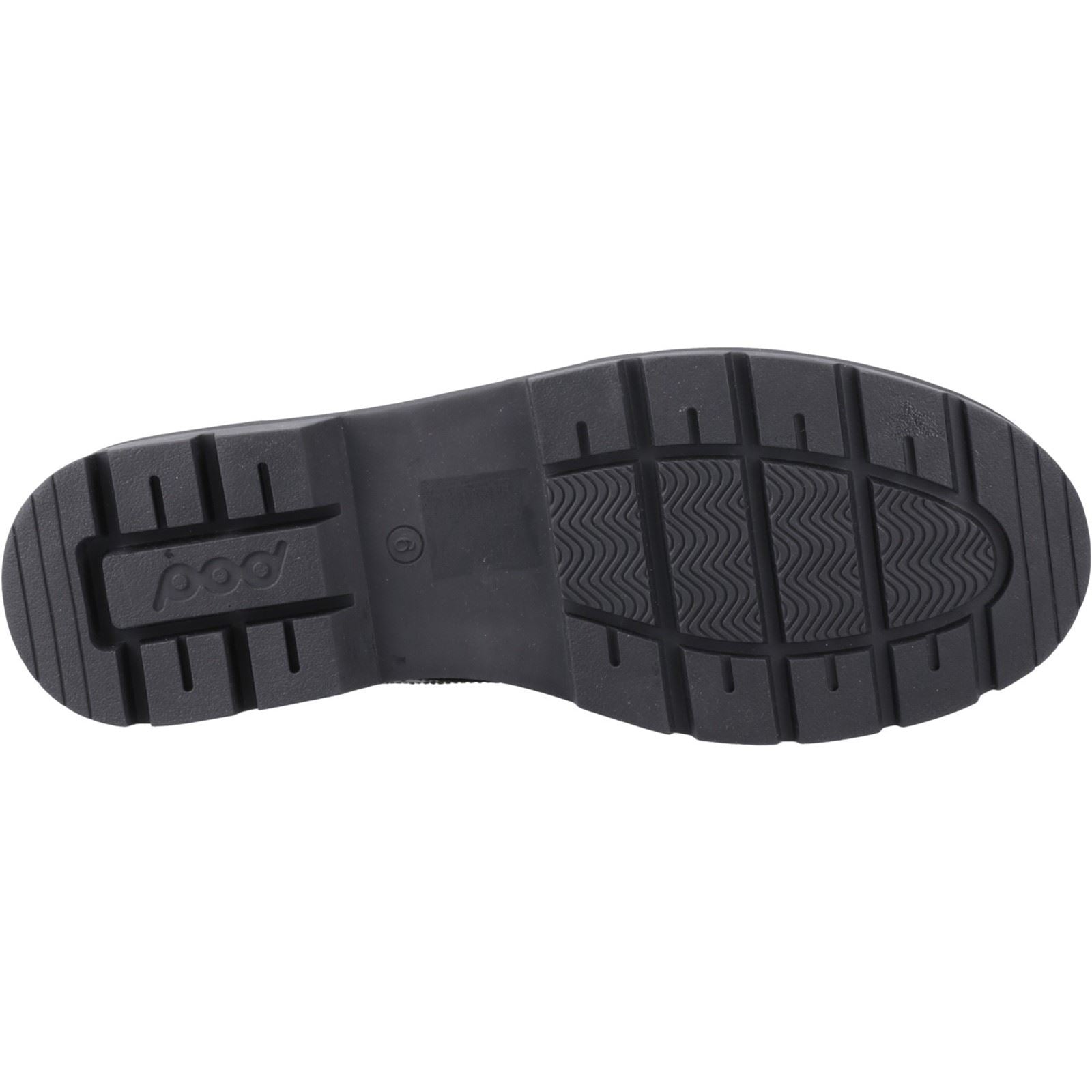 Pod Fiona Leather Girls's Black Brogues