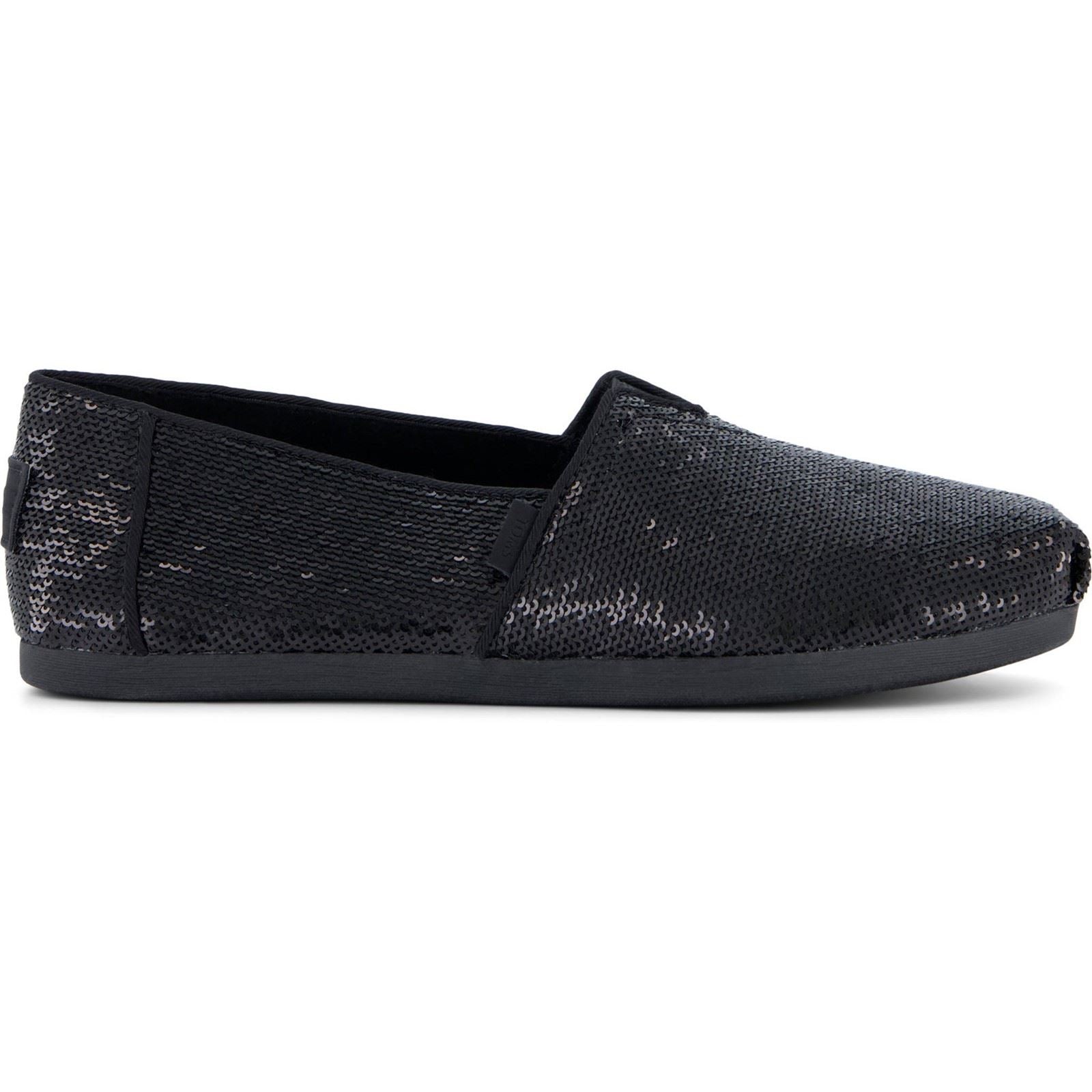 TOMS Alpargata Sequins Textile Women's Black Espadrilles
