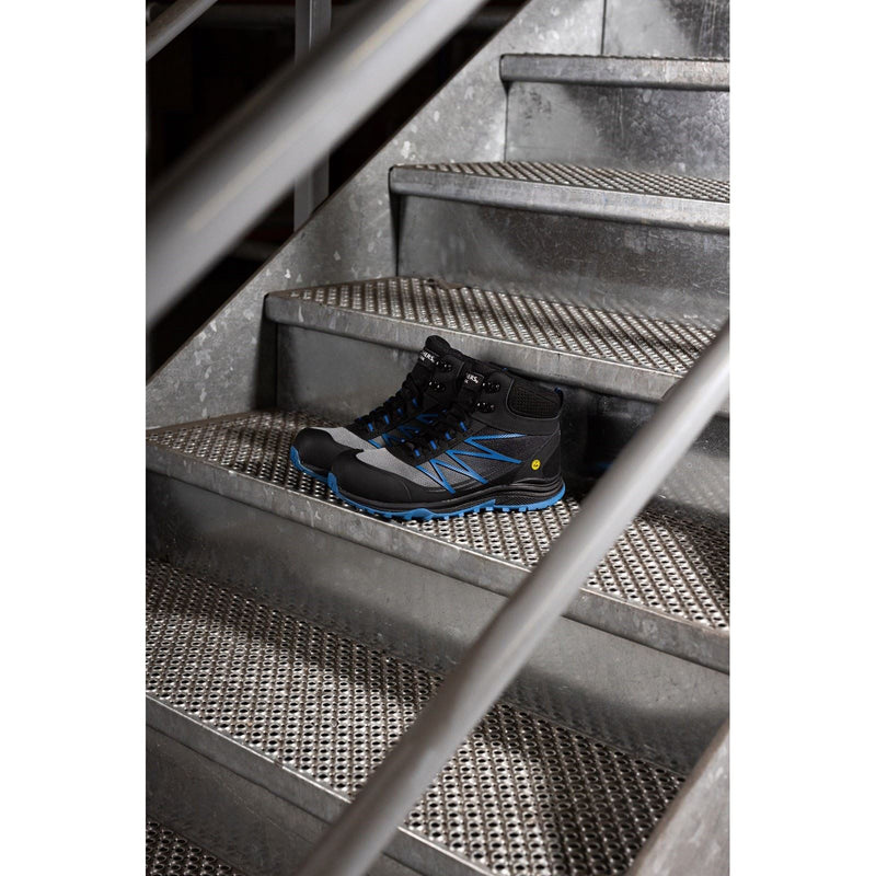 Skechers Workwear Puxal Firmle Leather Men's Black/Blue Safety Boots