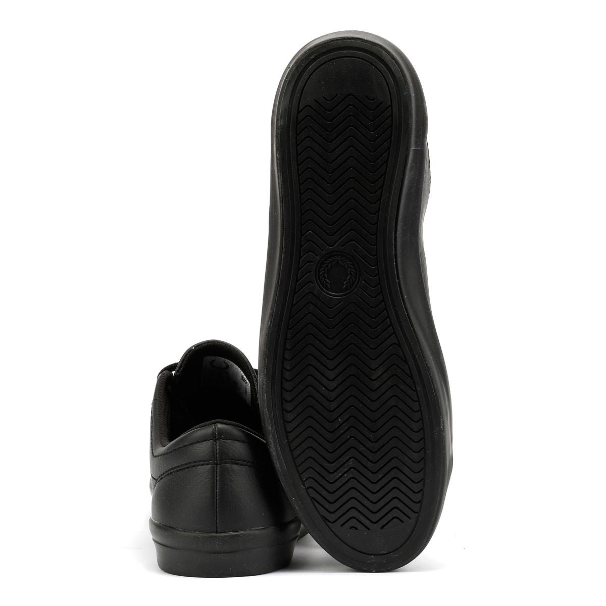 Fred Perry Baseline Leather Men's Black/Laurel Green Sneakers