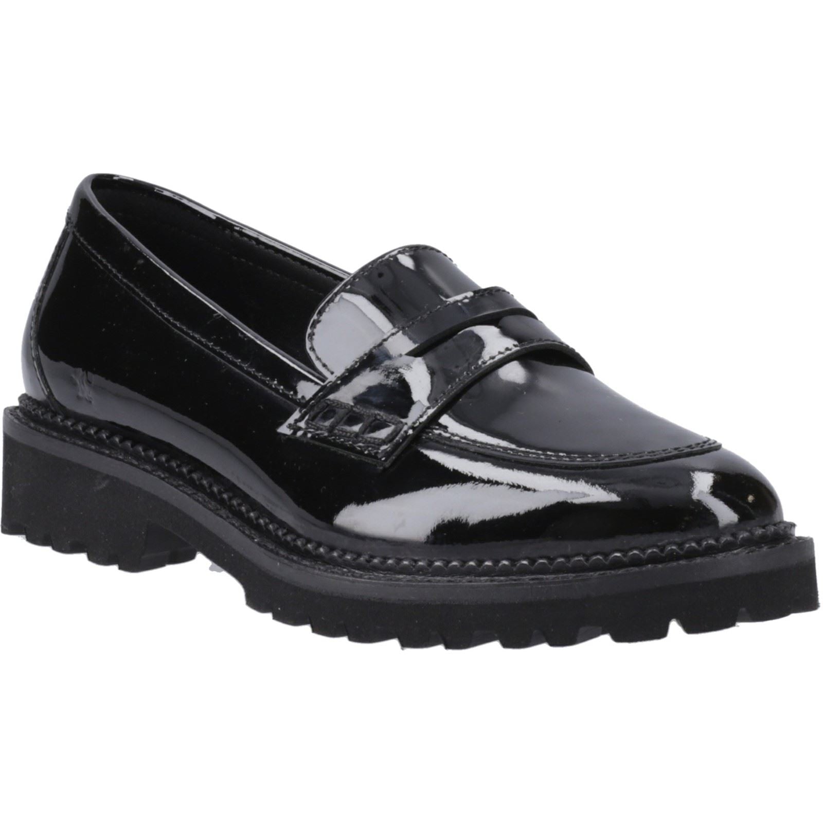 Hush Puppies Grazia Leather Girls's Black Loafers