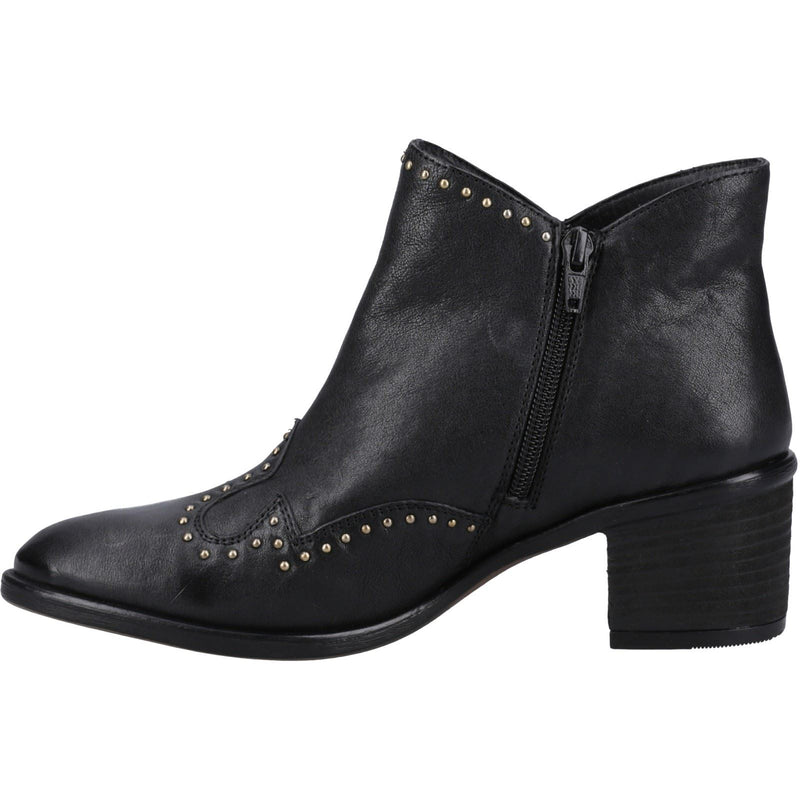 Hush Puppies Waverly Leather Women's Black Boots