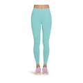 Skechers Performance GOWALK Wear High Waisted Nylon Women's Light Turquoise Sports Leggings