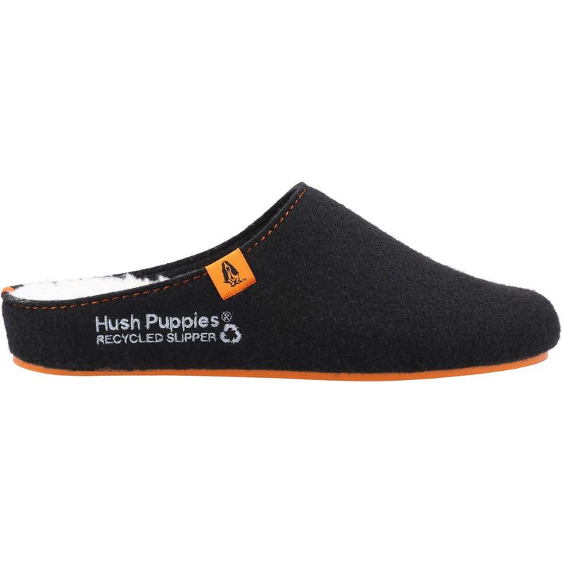 Hush Puppies The Good 90% Recycled RPET Synthetic Men's Black Slippers