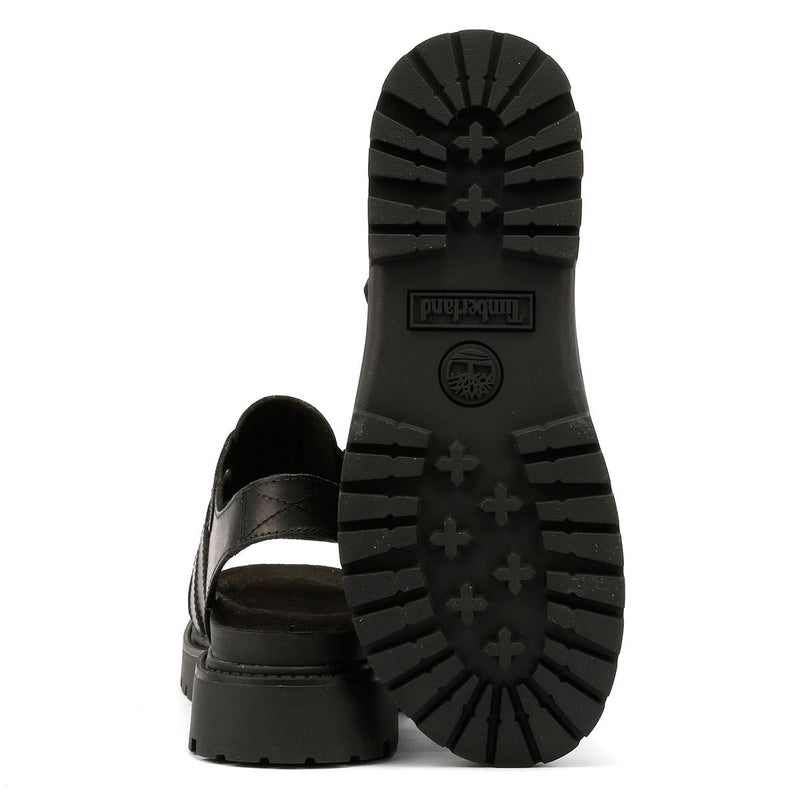 Timberland Clairemont Way Fisherman Leather Women's Black Sandals