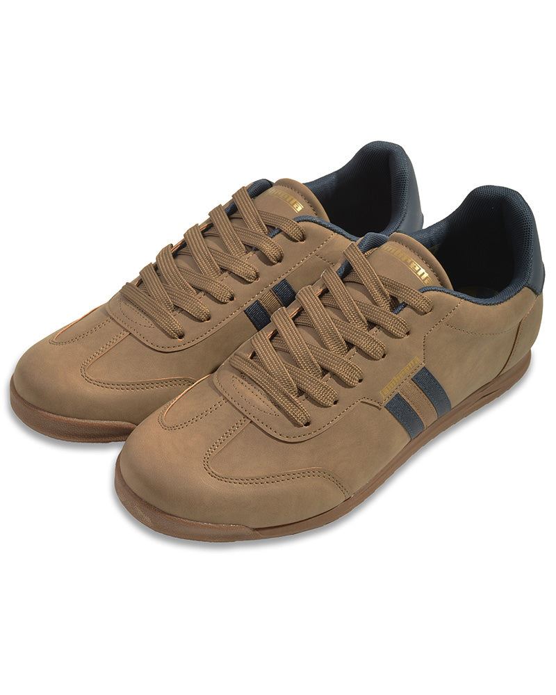 Lambretta Tackle Men's Taupe/Navy Sneakers