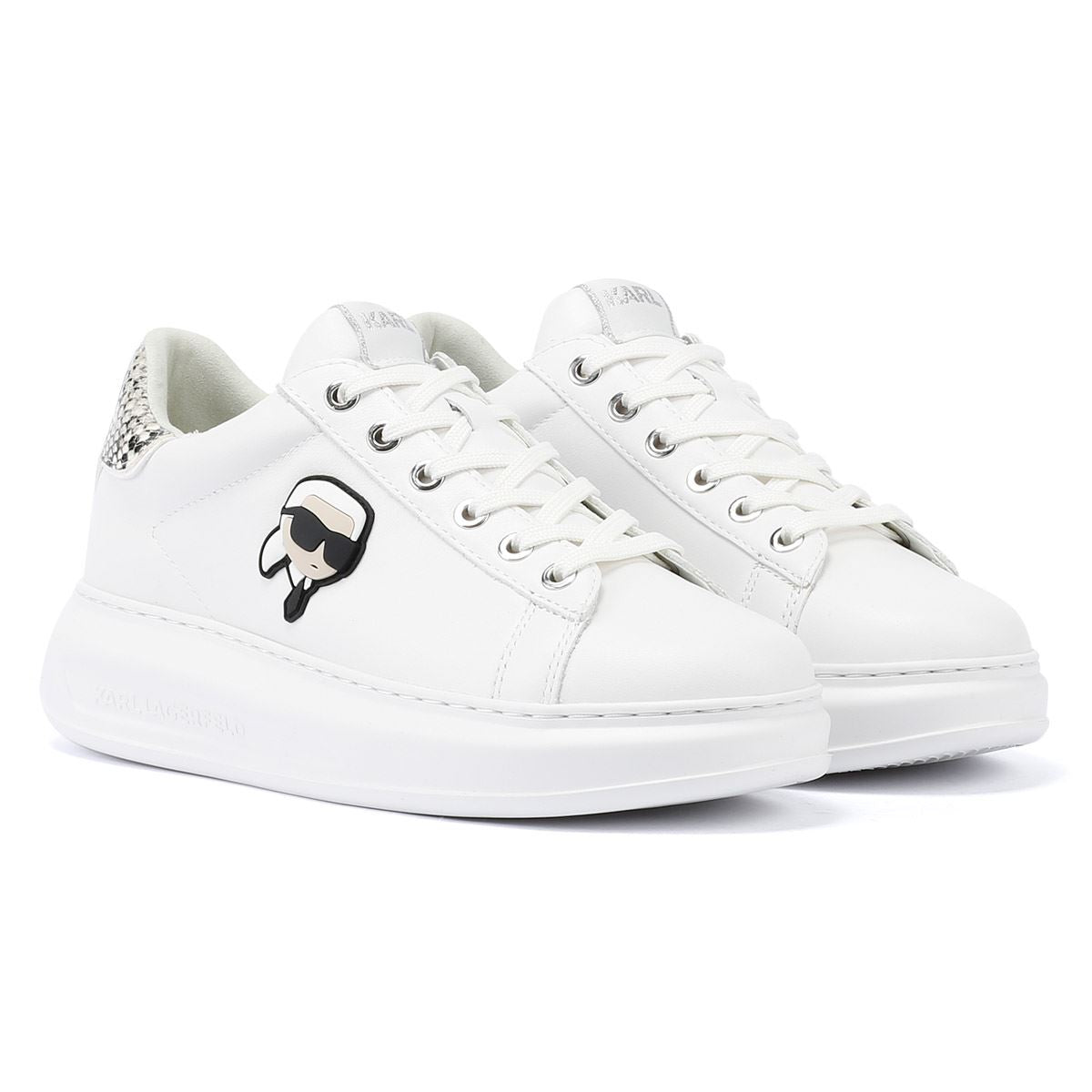 Karl Lagerfeld Kapri NFT Lo Lace Women's White Sneakers