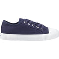 Hush Puppies Freya Canvas Textile Women's Navy Trainers