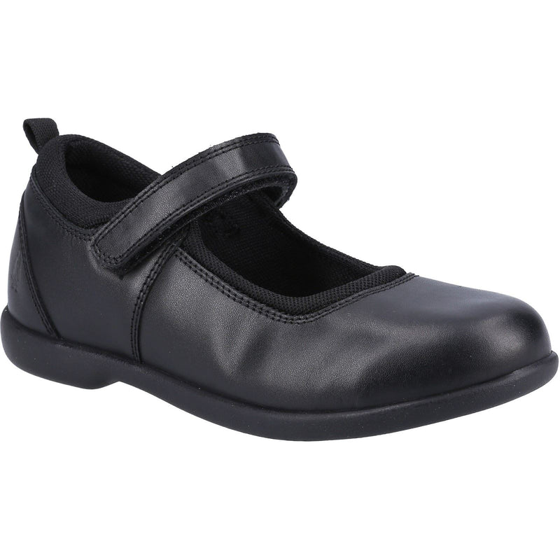 Hush Puppies Bianca JNR Leather Girls's Black Shoes