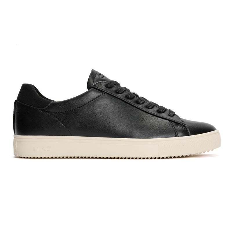 Clae Bradley Milled Leather Men's Black Sneakers