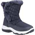 Cotswold Butterrow Textile Women's Navy Winter Mid Calf Boots