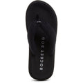 Rocket Dog Sunset Puff Atlanta Textile Women's Black Flip Flops